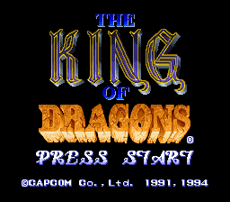 King of Dragons (USA) - Title Screen