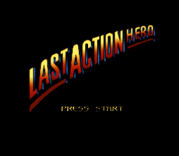 Last Action Hero (USA) - Title Screen