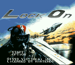 Lock On (USA) - Title Screen