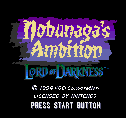 Lord of Darkness (USA) - Title Screen