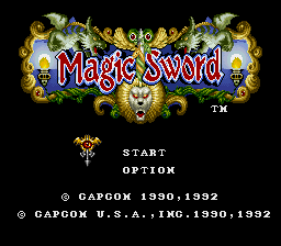 Magic Sword (USA) - Title Screen