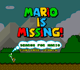 Mario Is Missing! (USA) - Title Screen