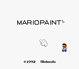 Mario Paint (Japan, USA) (En) - Title Screen