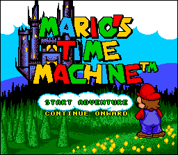 Mario's Time Machine (USA) - Title Screen