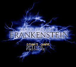 Mary Shelley's Frankenstein (USA) - Title Screen