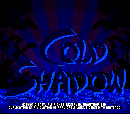Maui Mallard in Cold Shadow (USA) - Title Screen