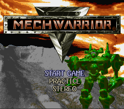 MechWarrior (USA) - Title Screen