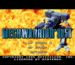 MechWarrior 3050 (USA) - Title Screen