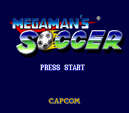 Mega Man Soccer (USA) - Title Screen