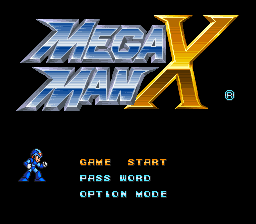 Mega Man X (USA) (Rev 1) - Title Screen