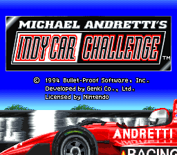 Michael Andretti's Indy Car Challenge (USA) - Title Screen