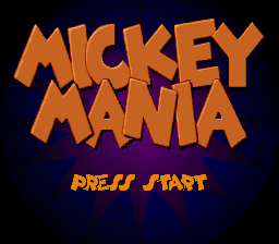 Mickey Mania - The Timeless Adventures of Mickey Mouse (USA) - Title Screen