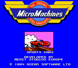 Micro Machines (USA) - Title Screen