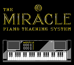 Miracle Piano Teaching System, The (USA) - Title Screen