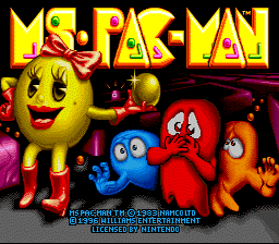 Ms. Pac-Man (USA) - Title Screen