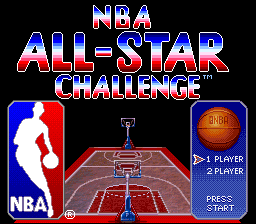 NBA All-Star Challenge (USA) - Title Screen