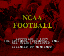 NCAA Football (USA) - Title Screen