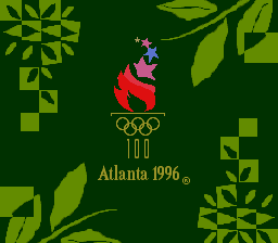 Olympic Summer Games (USA) - Title Screen