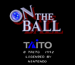 On the Ball (USA) - Title Screen
