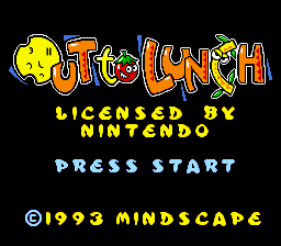 Out to Lunch (USA) - Title Screen