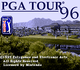 PGA Tour 96 (USA) (Rev 1) - Title Screen