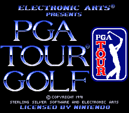 PGA Tour Golf (USA) - Title Screen