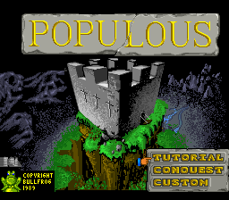 Populous (USA) - Title Screen