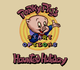 Porky Pig's Haunted Holiday (USA) - Title Screen