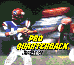 Pro Quarterback (USA) - Title Screen