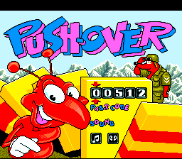 Push-Over (USA) - Title Screen