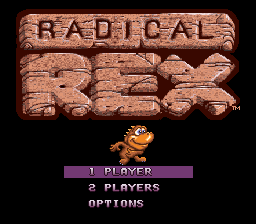 Radical Rex (USA) - Title Screen