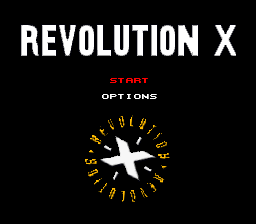Revolution X (USA) - Title Screen