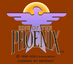 Rise of the Phoenix (USA) - Title Screen