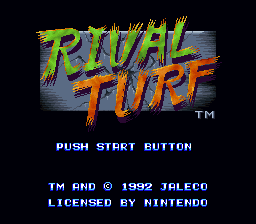 Rival Turf! (USA) - Title Screen