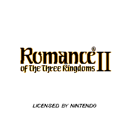 Romance of the Three Kingdoms II (USA) - Title Screen