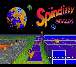 Spindizzy Worlds (USA) - Title Screen