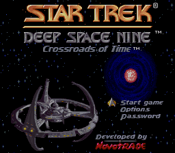 Star Trek - Deep Space Nine - Crossroads of Time (USA) - Title Screen
