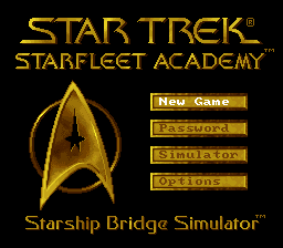 Star Trek - Starfleet Academy - Starship Bridge Simulator (USA) - Title Screen