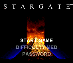 Stargate (USA) - Title Screen