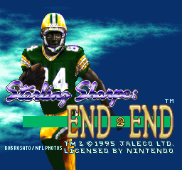 Sterling Sharpe - End 2 End (USA) - Title Screen