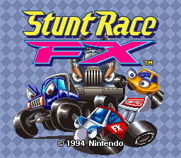 Stunt Race FX (USA) (Rev 1) - Title Screen
