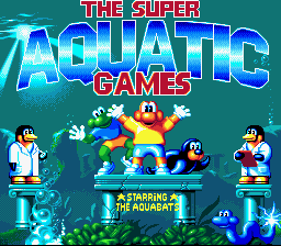 Super Aquatic Games Starring the Aquabats, The (USA) - Title Screen