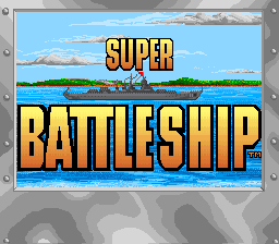 Super Battleship (USA) - Title Screen