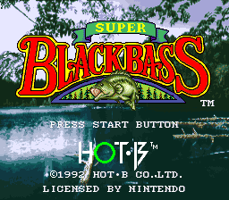 Super Black Bass (USA) - Title Screen