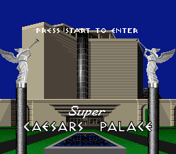 Super Caesars Palace (USA) - Title Screen