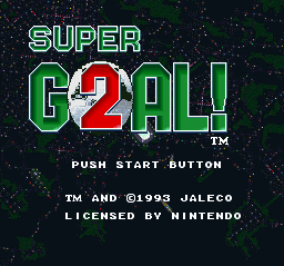 Super Goal! 2 (USA) - Title Screen