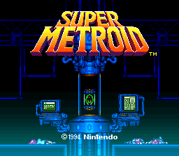 Super Metroid (Japan, USA) (En,Ja) - Title Screen