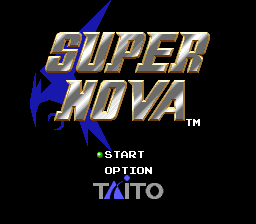 Super Nova (USA) - Title Screen