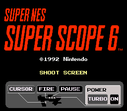 Super Scope 6 (USA) - Title Screen