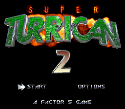Super Turrican 2 (USA) - Title Screen